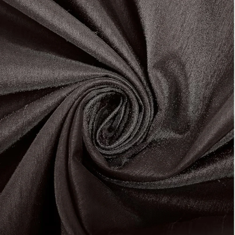 Sun Zero Faux Dupioni Silk Thermal Blackout Back Tab Curtain 50
